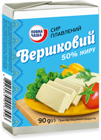 Processed Cheese Vershkovyi 50% fat in dry matter